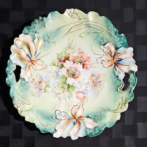 Antique S & T Reinhold Schlegelmilch Germany Plate with Handles